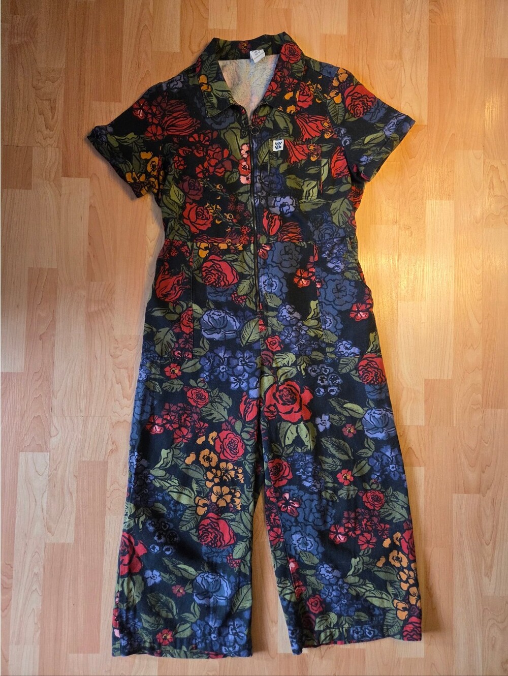Lucy & Yak 'Ragan' cropped leg jumpsuit